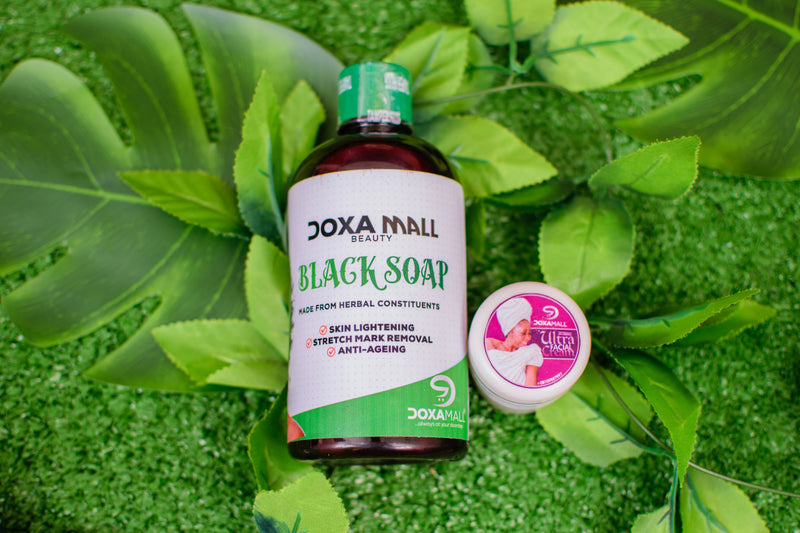 ORGANIC BEAUTY BLACK SOAP AND ULTRA FACIAL CREAM - DoxaMall Skincare